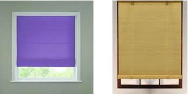 Persiane per finestre «Drupe Faux Silk Roman Blind and Mallee Linen Effect Roman Blind» (Colours)