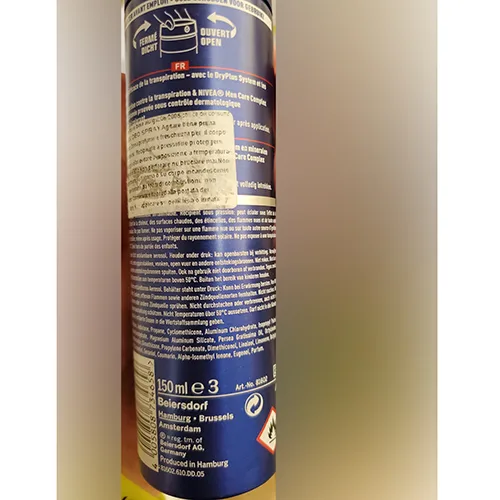 Deodorante spray «Dry impact» — foto 2 dell'alert A12/02029/24