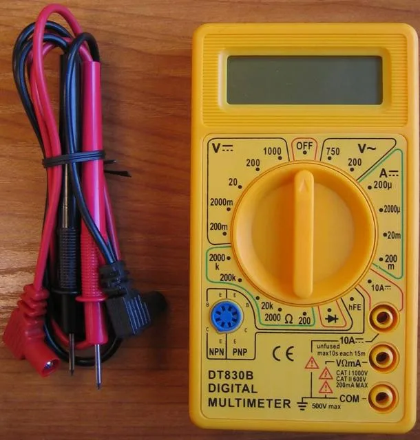 Multimetro digitale «DT830B Digital multimeter» — foto 2 dell'alert A12/1277/13