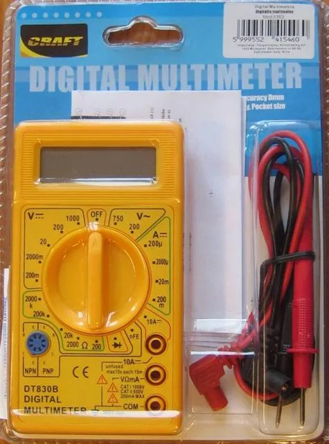 Multimetro digitale «DT830B Digital multimeter» — foto 4 dell'alert A12/1277/13