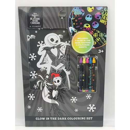 Set di pastelli «DTR Glow in the Dark Colouring Set» (Primark)