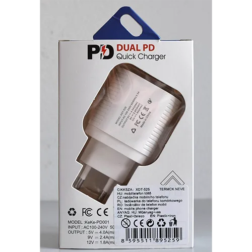 Caricabatterie USB «DUAL PD 40W Quick Charger» — foto 2 dell'alert SR/02512/26