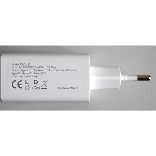 Caricabatterie USB «Dual Type-C Interface Charger» — foto 2 dell'alert SR/02488/26