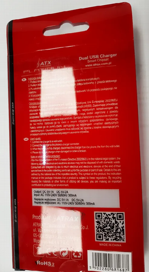 Caricabatterie USB «Dual USB Charger» — foto 2 dell'alert A11/00007/20