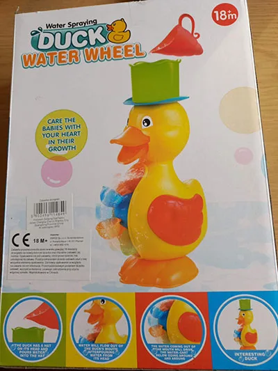 Giocattolo da bagno in plastica «Duck water wheel»