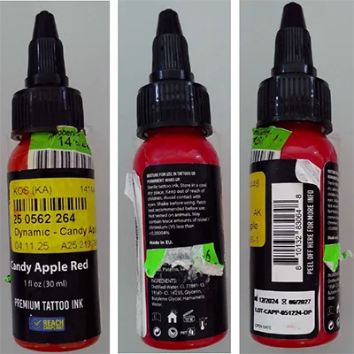 Inchiostro per tatuaggi «Dynamic - Candy Apple Red» — foto 3 dell'alert SR/00526/26