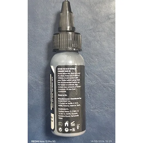 Inchiostro per tatuaggi «Dynamic Tattoo Ink Grey 30 ml lotto 111224-DP» — foto 1 dell'alert SR/02633/26