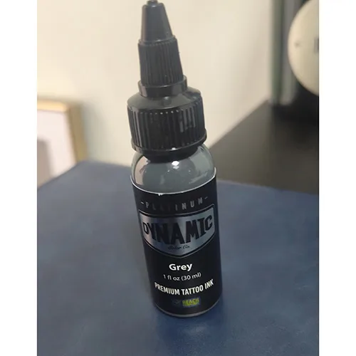 Inchiostro per tatuaggi «Dynamic Tattoo Ink Grey 30 ml lotto 111224-DP» — foto 4 dell'alert SR/02633/26