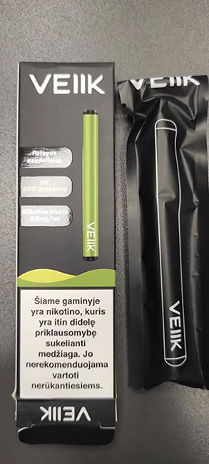 Sigaretta elettronica «E-cigarette „VEIIK Lemon Citron“, 1,5 ml, 20 mg/ml» — foto 3 dell'alert A12/01436/21