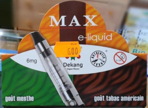 Liquido per sigarette elettroniche «e-liquid» — foto 1 dell'alert A12/0414/15