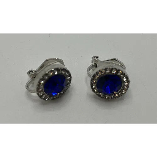 Orecchini «Earrings, blue/silver, rhinestones» (Blingit)