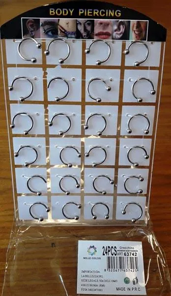 Gioielli piercing «Earrings» (Mille Colori)