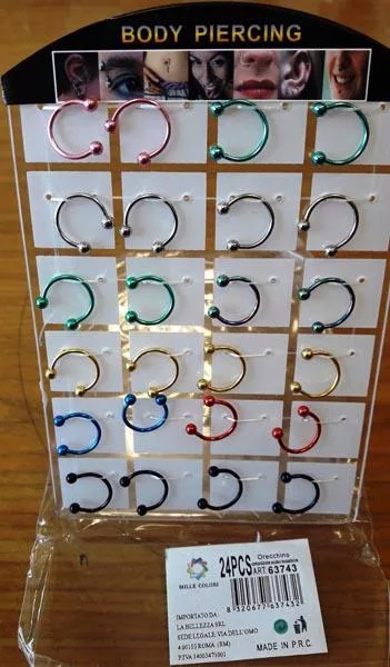Gioielli piercing «Earrings» (Mille Colori)