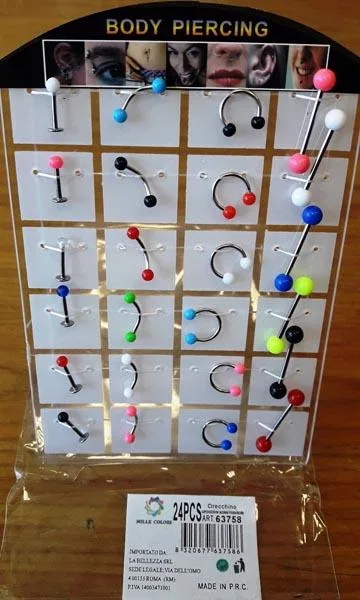 Gioielli piercing «Earrings» (Mille Colori)