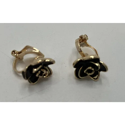 Orecchini «Earrings, rose, black/gold» (Blingit)