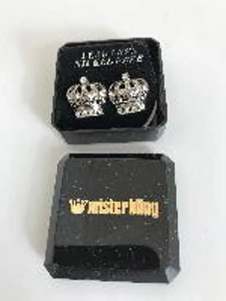 Orecchini «Earrings Silver CZ Iced Out Crown» — foto 1 dell'alert A12/1713/18