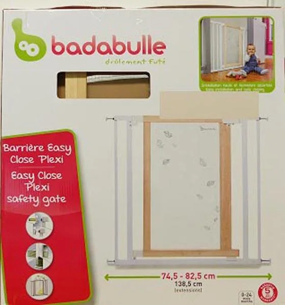 Cancello di sicurezza per bambini «Easy Close Plexi safety gate» (Badabulle)