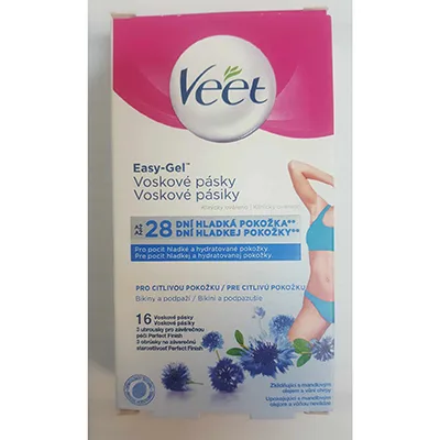 Strisce di cera depilatoria «Easy-Gel voskové pásiky» (Veet)