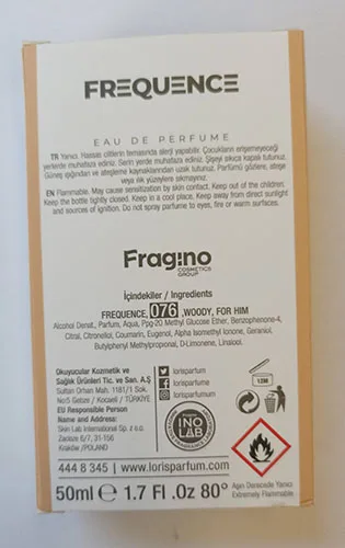 Profumo «Eau de Parfum for man» — foto 5 dell'alert A12/02465/23