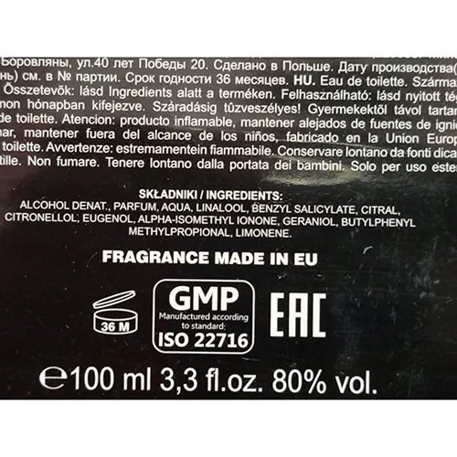 Eau de toilette — foto 6 dell'alert SR/01459/26