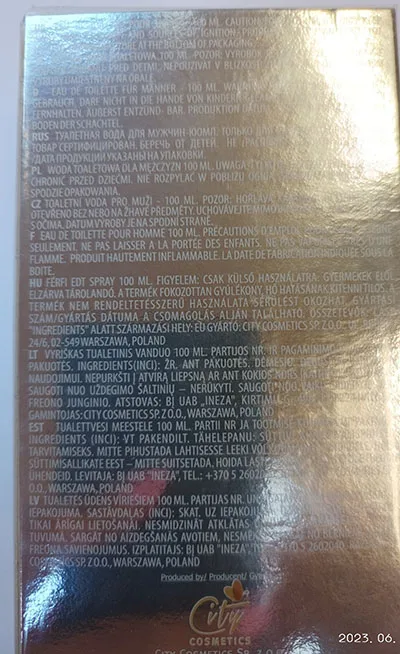 Eau de toilette «Eau de toilette natural spray» — foto 2 dell'alert A12/02514/23