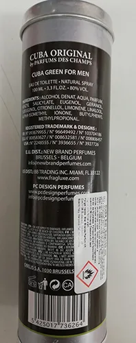 Eau de toilette «Eau de toilette natural spray» (CUBA ORIGINAL)