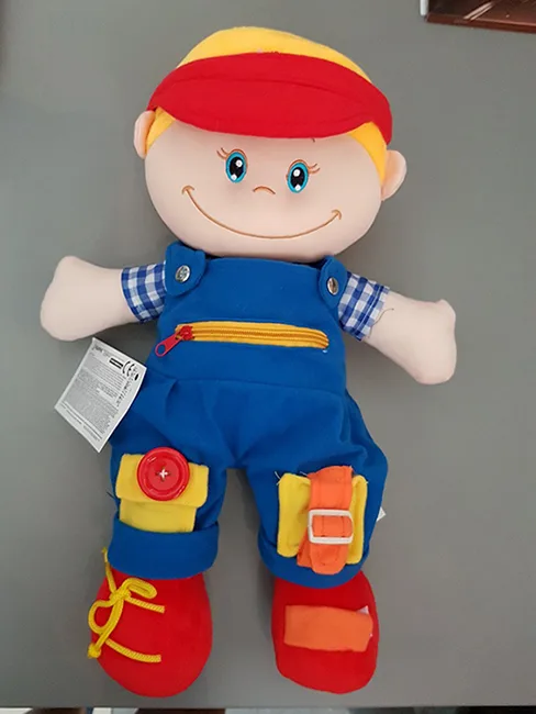 Bambola di straccio «Educational rag doll» (Rappa)