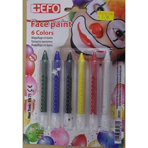 Vernice per il viso «+EFO FACE PAINT 6 COLOURS» — foto 1 dell'alert SR/02912/25