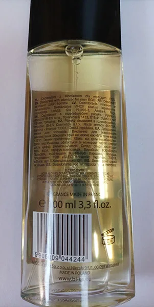 Spruzzo di deodorante «Ego for men» (BI-ES)