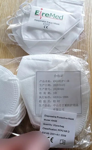 Maschera filtro particella «EireMed Respirator Facemask» — foto 5 dell'alert A12/00339/22