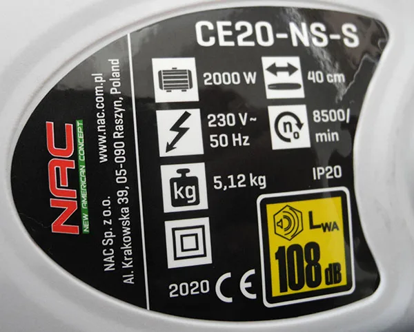 Motosega elettrica «Electric chainsaw» — foto 3 dell'alert A11/00063/22