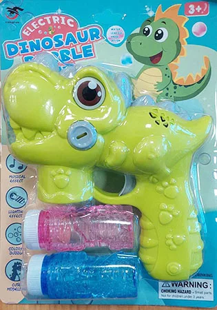 Giocattolo della bolla di sapone «Electric dinosaur bubble gun» (EFFE)