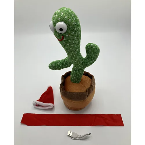Giocattolo a batteria «Electric plush toy, cactus»