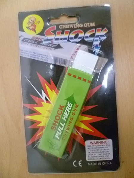 Gomma giocattolo «Electric shock chewing gum» — foto 3 dell'alert INFO/00110/20