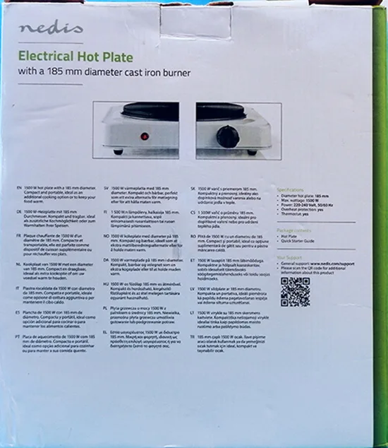 Piastra calda «Electrical Hot Plate» — foto 2 dell'alert A11/00066/22