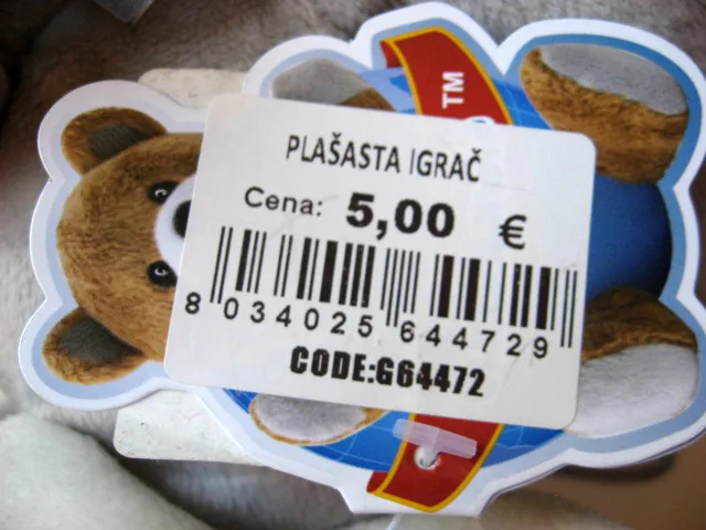 Peluche giocattolo «ELEFANTINO PIGRO 20cm» — foto 2 dell'alert A12/01249/20