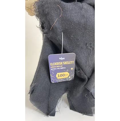 Decorazione di Halloween «Elektrisk skelett» (Dollarstore)