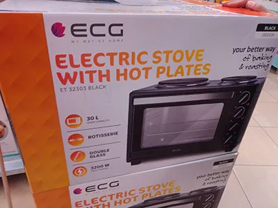 Mini forno «Eletric stove with hot plates» (ECG)