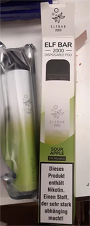 Sigaretta elettronica usa e getta «ELF BAR 2000 Disposable Pod, 2% nicotine» — foto 5 dell'alert A12/01303/23