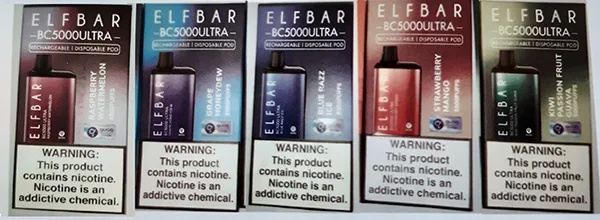 Sigaretta elettronica usa e getta «ELF BAR BC5000ULTRA Disposable Pod» — foto 5 dell'alert A12/01554/23