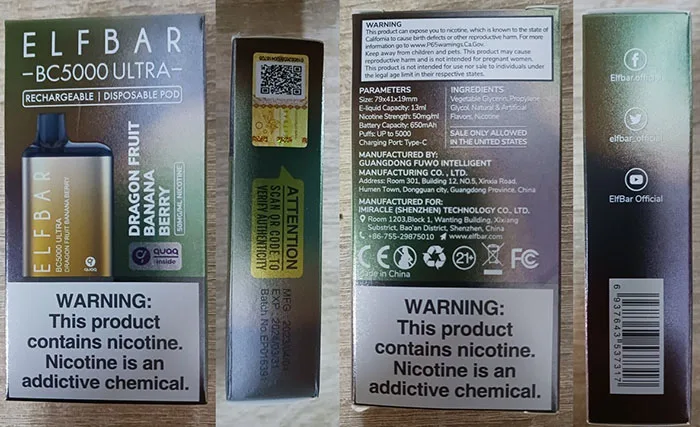 Sigaretta elettronica usa e getta «ELF BAR BC5000ULTRA» (Elf bar)