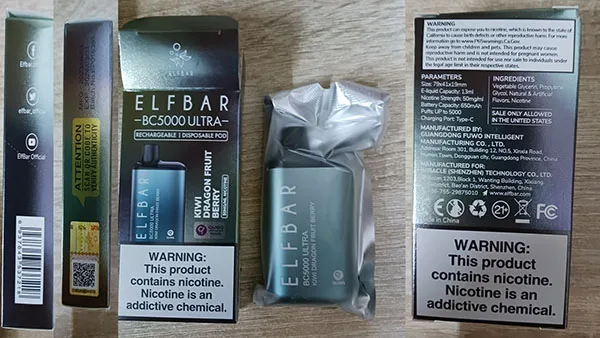Sigaretta elettronica usa e getta «ELF BAR BC5000ULTRA» — foto 2 dell'alert A12/02751/23