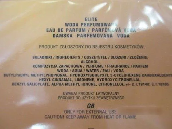 Profumo «Elite» — foto 5 dell'alert A12/0452/18