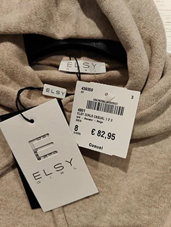 Felpa per bambini «Elsy girls casual 1 2 3 sweater - beige» — foto 3 dell'alert A12/01369/23