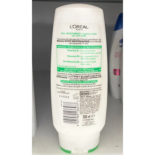 Balsamo per capelli «Elvive Balsamo crema multivitaminico» — foto 2 dell'alert A12/01650/24