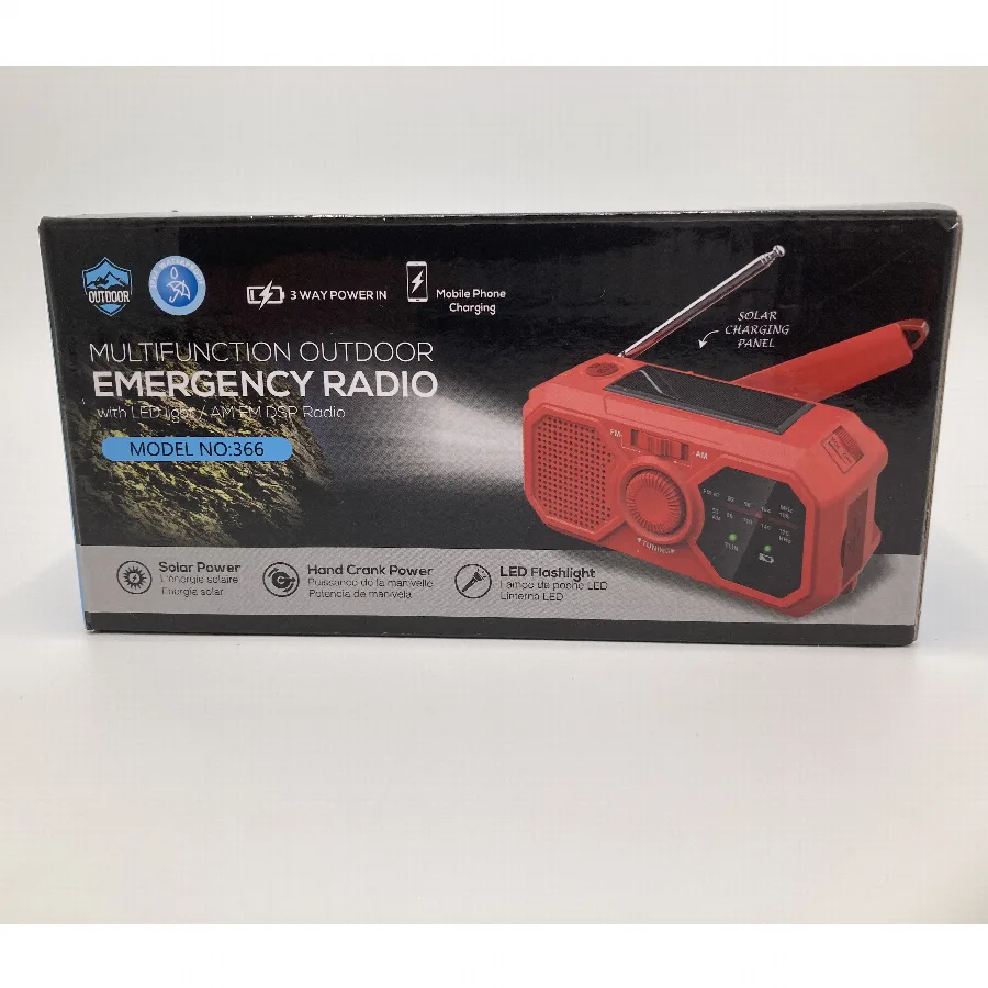 Radio a pedivella a energia solare «Emergency radio» — foto 1 dell'alert SR/04002/25