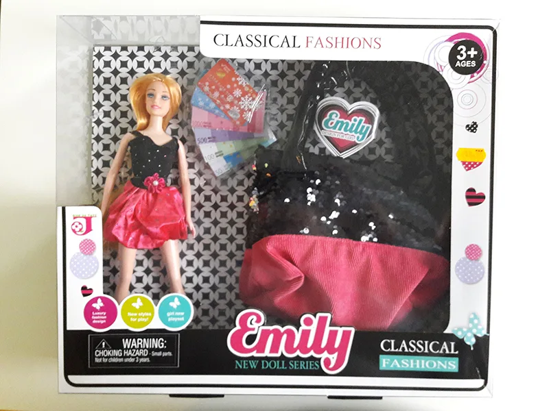 Bambola in plastica con accessori «Emily - Classical Fashions»