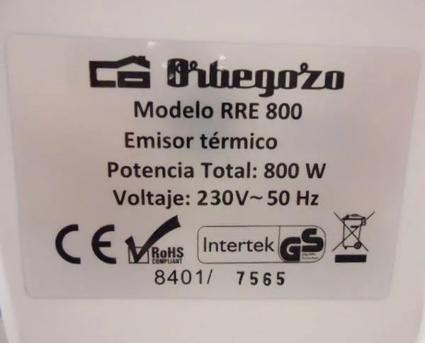 Radiatore elettrico «Emisor Térmico» (Orbegozo)