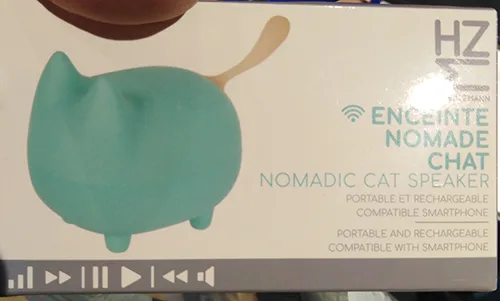 Altoparlante portatile «Enceinte nomade chat» — foto 1 dell'alert A12/00191/21