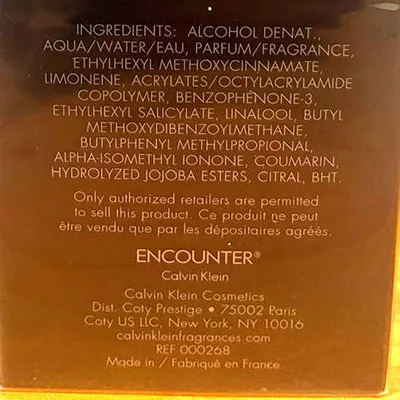 Eau de toilette «Encounter» — foto 4 dell'alert SR/00315/26
